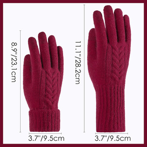 Gants d'hiver avec logo personnalisé avec fonction écran tactile Design isolé, confortable et chaud pour hommes et femmes avec personnalisation - Product Image 5