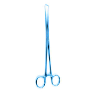 Fórceps uterinos Color azul recubierto Ginecología Grado médico Metal Acero Skene Tenaculum Fórceps para cirugía - Product Image 6