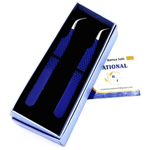 แหนบขนตาสแตนเลสน้ำหนักเบาเป็นมิตรกับสิ่งแวดล้อมด้ามจับแข็งแรงพร้อมปลายแหลมอย่างยั่งยืนสำหรับการต่อขนตา - Product Image 3