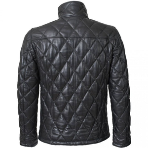 Nouvelle arrivée 2026 Veste matelassée à capuche en cuir pour homme, imperméable et respirante, avec col montant, pour homme et femme, décontractée - Product Image 2