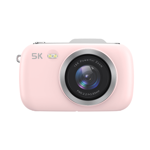 กล้องดิจิตอลสำหรับนักเรียน พร้อมเซ็นเซอร์วิดีโอ CMOS 5K ซูม 18 เท่า หน้าจอ LCD HD ขนาด 2.8 นิ้ว ไฟ LED เติมแสง รองรับ SD การ์ด โฟกัสอัตโนมัติ - Product Image 4