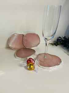 Posavasos de Resina Vertidos a Mano, Superficie Lisa y Brillante, Estilo Bohemio, Ecológico, para Uso Comercial, Cafeterías, Restaurantes, Precio al por Mayor - Product Image 2