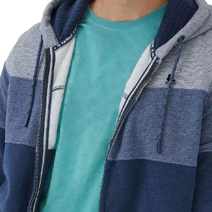 Sudadera con Capucha Ligera para Hombre, Talla Grande, 100% Algodón, con Cierre de Bloqueo, Diseño de Logotipo Bordado con Pedrería, Forro Polar Grueso para Invierno - Product Image 3