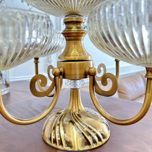 Cuenco decorativo de diseñador de lujo con soporte de Metal, bandeja de centro de mesa elegante, acento de Mesa para el hogar, sala de estar, decoración de eventos - Product Image 6