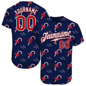 Camiseta de Béisbol Navideña Personalizada para Clubes y Ligas - Product Image 6