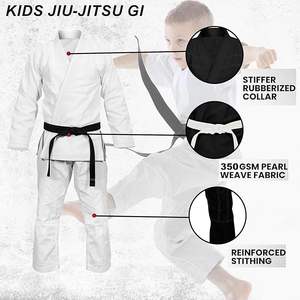 Meilleures ventes d'uniformes d'arts martiaux Costumes Gi Uniforme de karaté Bjj Judo Fabriqué par des commerçants d'ailes Costume de karaté pour enfants - Product Image 5
