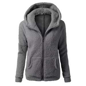 Abrigo de mujer Outwears Sudadera con capucha Chaqueta Abrigo Espesar Piel polar Cálido Invierno con capucha - Product Image 3