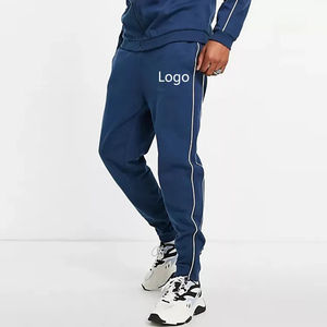 2025 logo personnalisé 100% polyester uni unisexe joggers costumes ensemble Slim Fit entraînement Gym avec survêtement latéral survêtement pour unisexe - Product Image 2