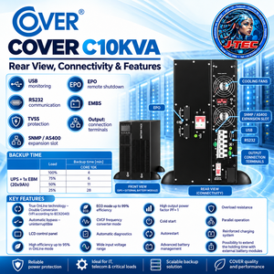 UPS Monofásico de Torre/Cabinet C10KVA SAI ONLINE 10KVA 10000W con Banco de Baterías Externo Incluido - Product Image 2