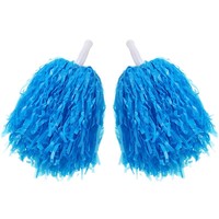 Pompons de cheerleading métalliques personnalisés avec poignée pour les équipes sportives scolaires et les événements de danse