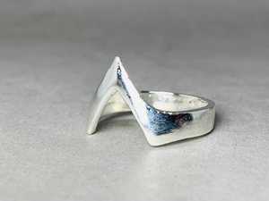 Alta calidad nueva moda 925 plata esterlina en forma de V Chevron anillos estilo bohemio hecho a mano joyería de moda para uso con los dedos - Product Image 3