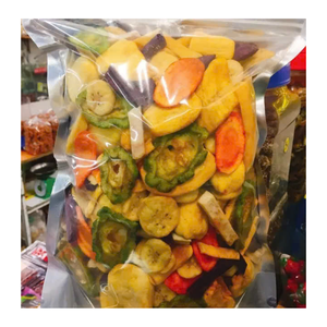 Mezcla de frutas y verduras fritas, ideal para aperitivos y té, mezcla de frutas y verduras fritas, sabor tropical dulce y crujiente - Product Image 5