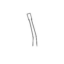 Curette annulaire 12,5 po, angulaire 8 mm, à pointe acérée, manche noir – Instrument chirurgical en acier inoxydable - Product Image 3