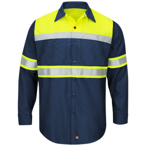 เสื้อแจ็กเก็ตแขนยาว Hi-Vis เสื้อแจ็คเก็ตแขนยาว100% ชั้น1ทำจากโพลีเอสเตอร์สีสะท้อนแสงมองเห็นได้ชัดเจน - Product Image 1