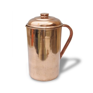 Best Selling High Quality Eco-Friendly Modern Pure Copper <b>Jug</b> with Lid and Handle for <b>Drinking</b> Water and Juice Serving - Product Image 5