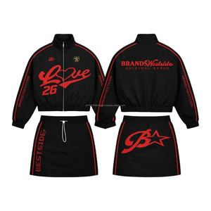 ชุดเซ็ตเสื้อฮู้ดกันลมแบบคัลเลอร์บล็อก กางเกงขาสั้น ซิปแบบพิเศษ น้ำหนักเบา ชุดวอร์มไนลอนผู้ชายทรงหลวมใส่สบายสำหรับฤดูร้อน - Product Image 1