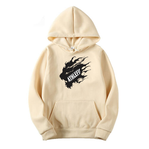 Sudaderas con capucha de Otoño Invierno para hombre, camisetas de lana de Color sólido holgadas de manga larga, sudadera de calle de alta calidad de poliéster 100% hecha a medida - Product Image 3