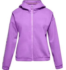 Sudadera con capucha y cremallera completa de forro polar para niñas, Sudadera ligera de algodón y poliéster para mujer, sudaderas con capucha, abrigo, ropa DHL de fábrica, caliente y barata - Product Image 1