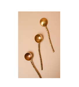 Table de table et hôtels Cuisine à domicile Cuillère en laiton Cuillère à couverts en acier poli miroir faite à la main à des prix abordables - Product Image 1