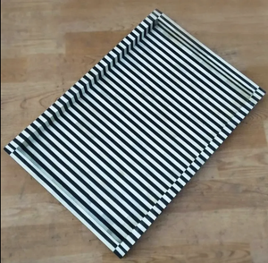 Plateau de service hexagonal en bois naturel incrusté d'os, fait main, de haute qualité, pour la maison, les restaurants, les hôtels - Product Image 3