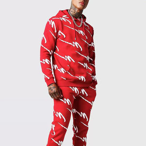 Conjunto de chándal de 2 piezas para otoño e invierno al por mayor, chándal de algodón y poliéster, chándal para hombre con logotipo personalizado - Product Image 3