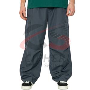 Oem de alta calidad al por mayor personalizado impermeable transpirable tela 100% Nylon Unisex de alta calidad suelta Hip Hop pantalones de esquí ropa de nieve - Product Image 3