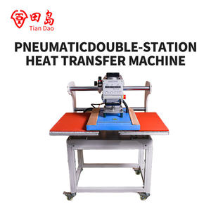 Máquina de Prensa de Calor Neumática Semiautomática de Doble Estación 40x60cm para Transferencia de Diseños en Camisetas y Prendas - Product Image 3