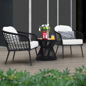Customized Color Size Premium Eco-Friendly Comfortable Outdoor Relaxation Tables Chairs Modern Design Wood Frame Villa Courtyard - Product Image 3