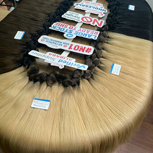 Extensiones de cabello virgen Remy recto Natural atado a mano 100% estilos de tendencia trama teñida proveedor vietnamita que un 100g - Product Image 4