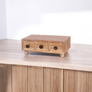 NONO Mini Chest with 2 <b>Drawers</b>, Made with Teak Wood Materials, Suitable for Organizing <b>Small</b> Items Elegantly wooden <b>drawer</b> mini - Product Image 2