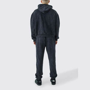 Nouveau design Survêtement Ensemble de survêtement deux 2 pièces pour hommes Pantalon de survêtement évasé pour hommes avec sweats à capuche Survêtements - Product Image 5