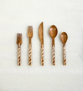 ไม้เป็นมิตรกับสิ่งแวดล้อมพร้อมที่จับเรซิ่นช้อนขนมหวานขนมปังปิซซ่าเครื่องตัดเค้กเซิร์ฟเวอร์ครีมเนยกระจายมีดชีสขนาดเล็ก - Product Image 6