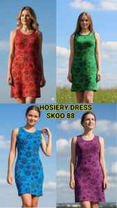 Robe Maxi bohème élégante pour femmes sans manches pour bonneterie imprimée taille XL broderie cristal dentelle boutons motifs gland - Product Image 5