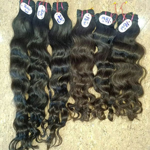 Extensiones de cabello humano virgen Remy brasileño Cabello indio recto sedoso con estilos de ondas profundas naturales y sueltas - Product Image 1