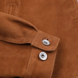 Chaquetas de cuero de gamuza Bomber de invierno más vendidas chaquetas de cuero de gamuza personalizadas a la moda para hombres forro de invierno modelo 2025 - Product Image 4