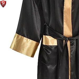New Adult Men Boxing <b>Robe</b> <b>Satin</b> Customized Color & Logo High Quality Comfortable for MMA Fighting and Muay Thai - Product Image 5