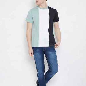 T-shirts décontractés d'été pour hommes, qualité supérieure, vente en gros, taille personnalisée, 100 % coton velours, fermeture éclair écologique, respirants - Product Image 4