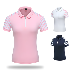 Golf de mujer de alta calidad para camisa Logotipo personalizado e insignia Tejido de punto Transpirable Ropa informal ecológica Opciones al por mayor - Product Image 1