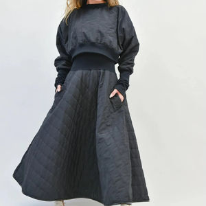 Meilleur design Veste de motard en cuir de mouton pour femmes Streetwear à fermeture éclair de haute qualité avec rembourrage en coton matelassé et tissu teint - Product Image 6