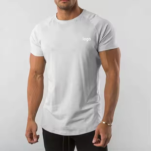 OEM séchage rapide surdimensionné Muscle Fitness hommes Gym t-shirts haute qualité été hommes en relief t-shirts avec logo et design personnalisés - Product Image 1