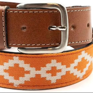 เข็มขัดโปโลหนังแท้ทำด้วยมือคุณภาพสูง - Product Image 1