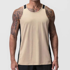 Débardeurs de sport pour hommes 2026, personnalisables, côtelés, extensibles, taille américaine, avec logo personnalisé - Product Image 6