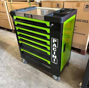 Armoire à outils de garage robuste en acier laminé à froid, poste de travail d'atelier avec tiroirs, unités de rangement d'outils, capacité de charge de 150 kg - Product Image 2