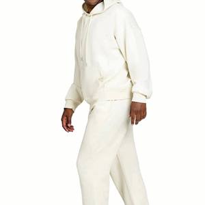 Sudaderas lisas Venta al por mayor OEM Vintage Streetwears Pullover Lavado ácido Sudadera con capucha y pantalones de chándal Conjunto de chándal de los hombres - Product Image 5