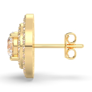 REYES Bijoux fins de luxe Boucles d'oreilles en moissanite en or 14K 18K 22K Personnalité personnalisable Design Femmes Prix de gros - Product Image 3