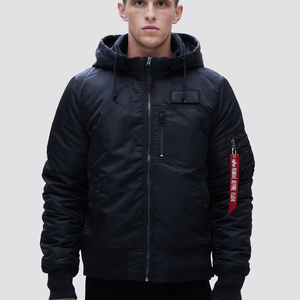 Blouson d'hiver pour homme, col montant, grande taille, coupe-vent, respirant, nylon/polyester de haute qualité, personnalisable - Product Image 1