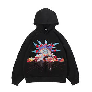 Pull à col rond imprimé en 3D avec logo personnalisé 2025, coupe régulière, style streetwear pour homme, sublimation, épaules tombantes, thermique, hiver, 100% - Product Image 1