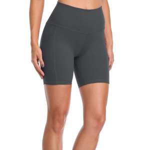 Shorts de sport pour femmes, taille haute, effet push-up, compression, séchage rapide, respirant, écologique, grandes tailles XXL, XXXL, 4XL - Product Image 3