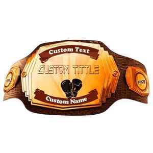 Ceinture de championnat en cuir personnalisable de haute qualité pour les sports de boxe de lutte MMA durables de karaté - Product Image 3