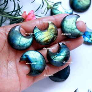 Labradorita-gema tallada de sol y luna, labradorita de animal tallado, sailor moon, gema tallada, Tortuga, gran moos, Ágata - Product Image 6